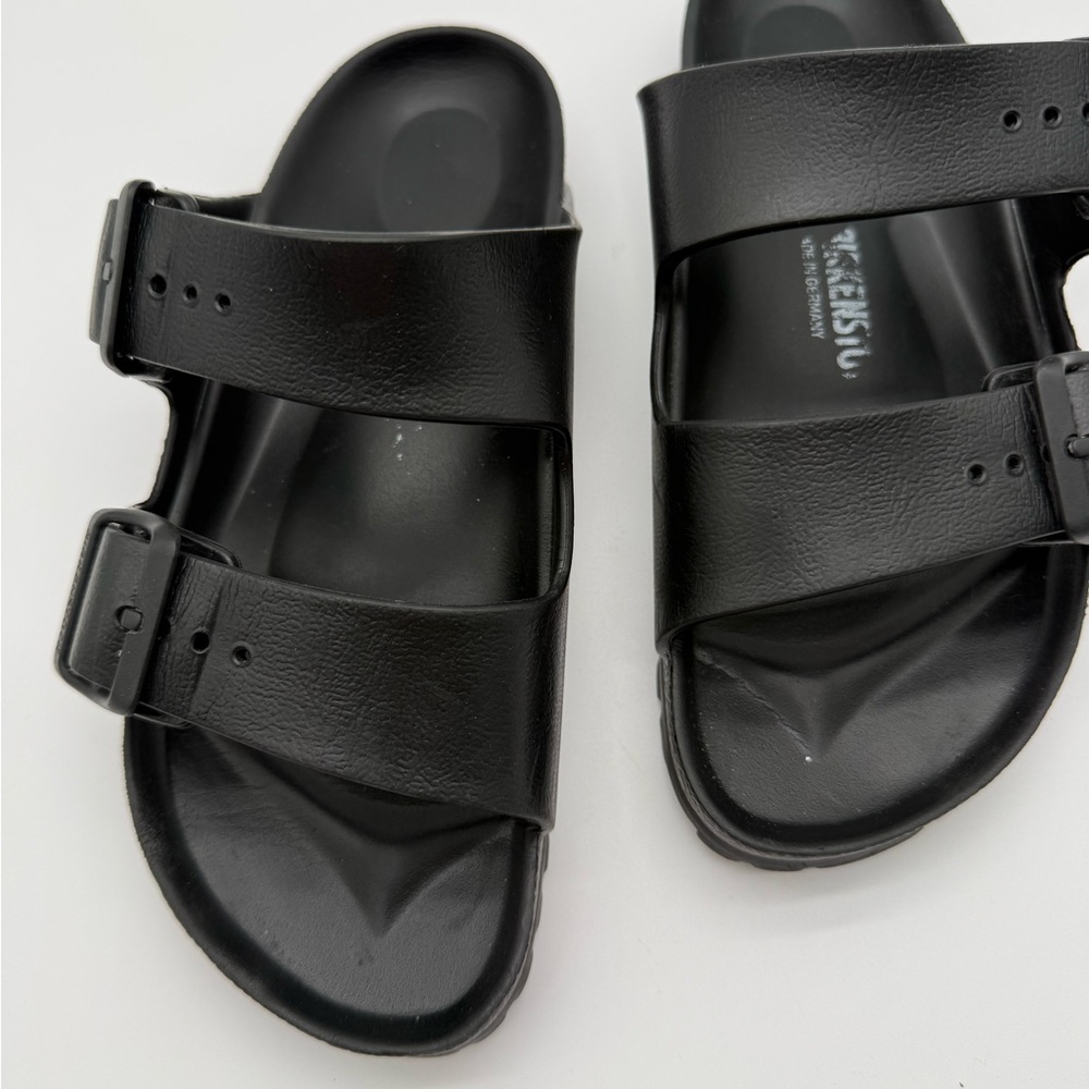 Birkenstock Black Double Strap Slide Sandals Size 37